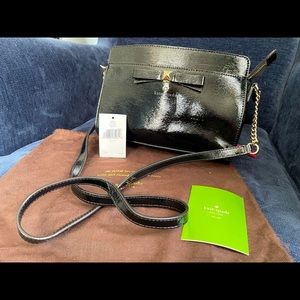 Kate Spade Angelica Beacon Court Black Patent Bag